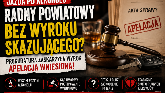Prokuratura zaskarżyła wyrok w sprawie radnego powiatowego Leona K.