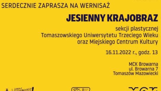 Przed nami wernisaż malarstwa „Jesienne krajobrazy”…
