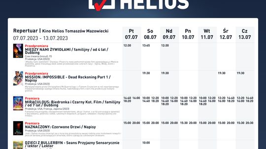 Przegląd filmowych nowości w kinach Helios