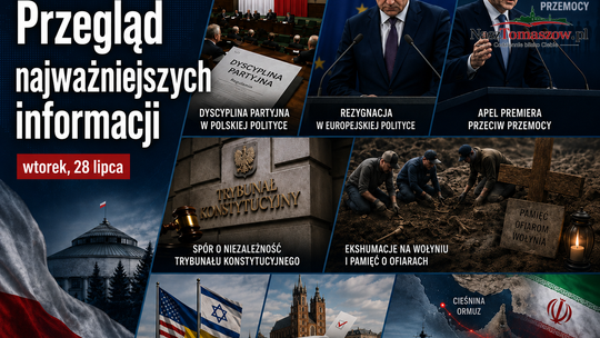 Przegląd najważniejszych informacji – wtorek, 28 lipca 2026 roku