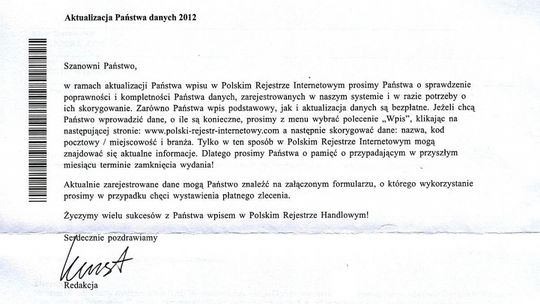 Przekręt zza granicy