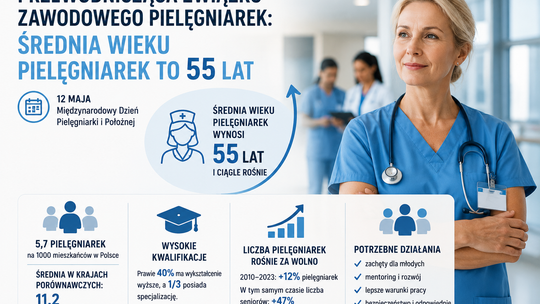 Przewodnicząca związku zawodowego pielęgniarek: średnia wieku pielęgniarek to 55 lat
