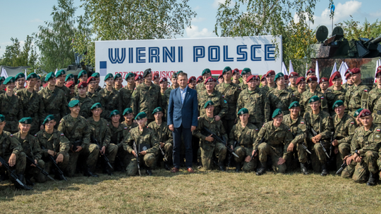 Przysięga wojskowa kadetów „Mechanika”.