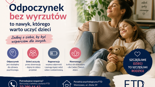 Psycholog: odpoczynek bez wyrzutów to nawyk, którego warto uczyć dzieci