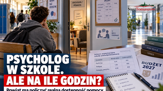Psycholog w każdej szkole, ale na ile godzin? Powiat ma policzyć realną dostępność pomocy