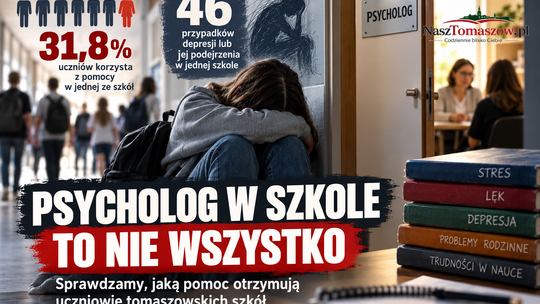 Psycholog w szkole to nie wszystko. Sprawdzamy, jaką pomoc otrzymują uczniowie tomaszowskich szkół