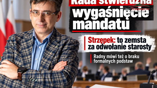 Rada stwierdziła wygaśnięcie mandatu Mariusza Strzępka. Radny mówi o zemście za odwołanie starosty