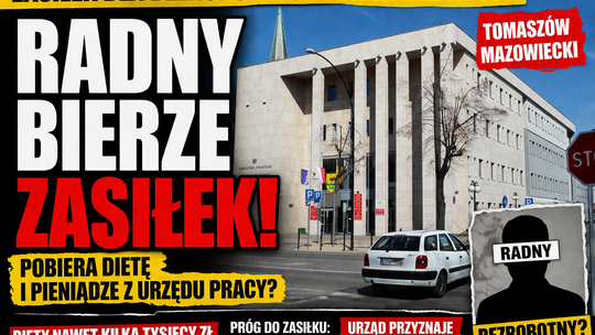 Radny i bezrobotny jednocześnie? W Tomaszowie pojawiają się pytania o praktykę przyznawania zasiłków