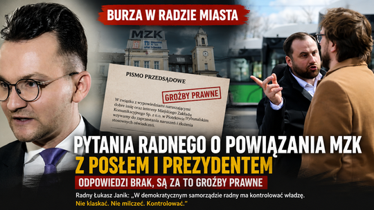 Radny zadawał pytania o miejską spółkę. Odpowiedzi nie dostał, za to przyszły groźby prawne