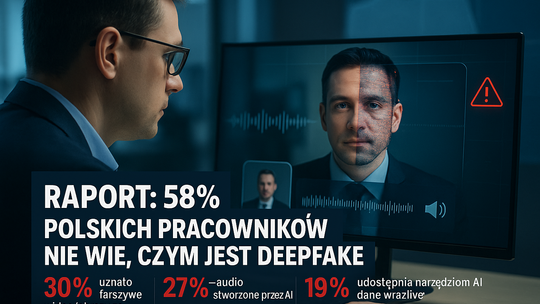 Raport: 58 proc. polskich pracowników nie wie, czym jest deepfake