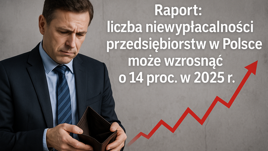Raport: liczba niewypłacalności przedsiębiorstw w Polce może wzrosnąć o 14 proc. w 2025 r.