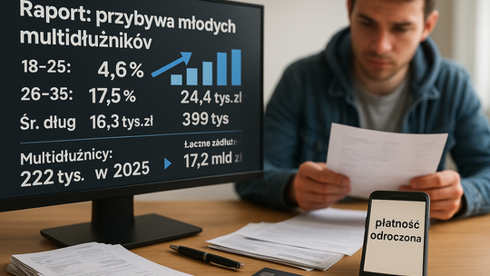 Raport: przybywa młodych multidłużników