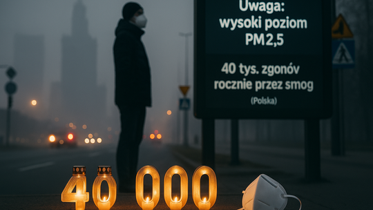 Raport: rocznie 40 tys. przedwczesnych zgonów w Polsce z powodu smogu