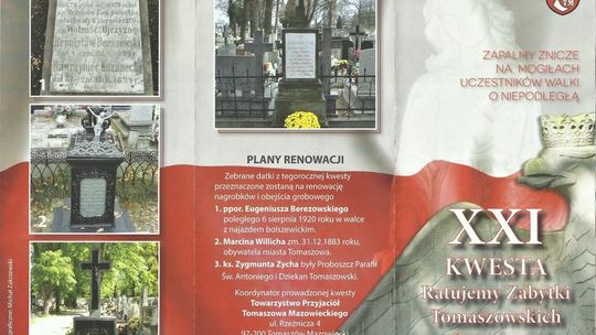 „Ratujmy zabytki tomaszowskich cmentarzy”