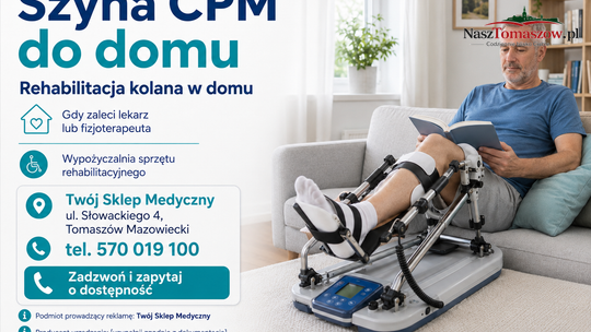 Rehabilitacja kolana także w domu. Do czego służy szyna CPM i kiedy warto ją wypożyczyć?