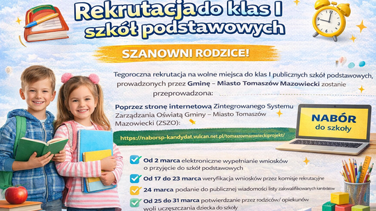 Rekrutacja do klas I szkół podstawowych