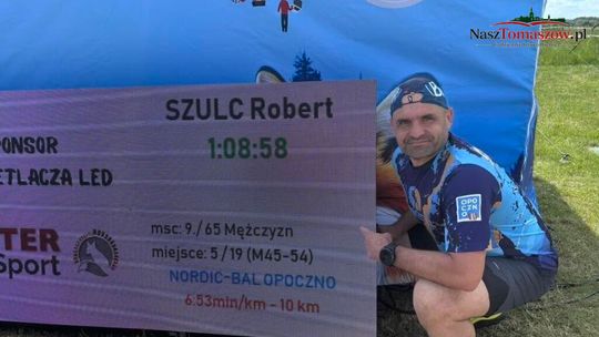 Robert Szulc w krajowej czołówce. Mocny występ na Mistrzostwach Polski Nordic Walking