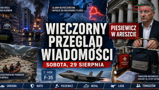 Rosja uderza pod Kijowem, Tusk ostrzega przed prowokacją NATO, Piesiewicz w areszcie. Najważniejsze informacje soboty