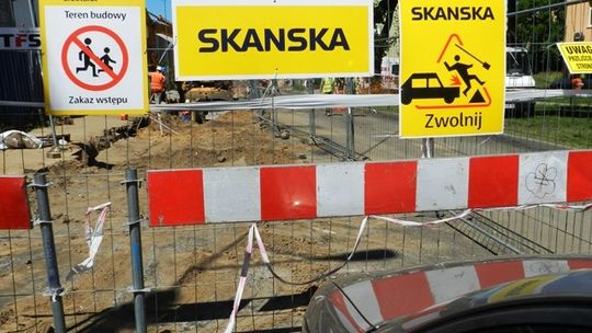 Rozbudowa ulicy Barlickiego w Tomaszowie Mazowieckim - trwają prace budowlane