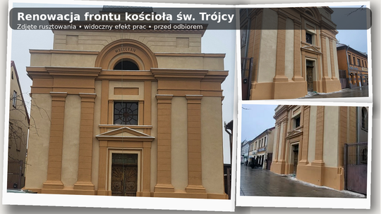Rusztowania zniknęły — fasada św. Trójcy odsłonięta