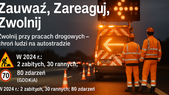 Ruszyła kampania uwrażliwiająca kierowców na bezpieczeństwo ludzi pracujących na autostradzie