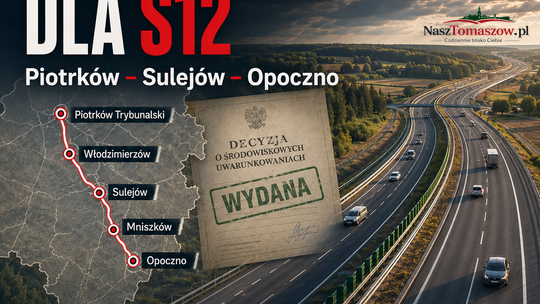 S12 coraz bliżej, ale nie ta przez Tomaszów. Jest decyzja dla odcinka Piotrków – Sulejów – Opoczno
