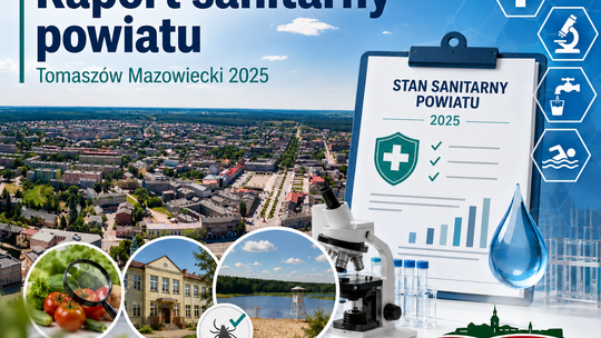 Sanepid pod lupą obejrzał powiat tomaszowski. Choroby, woda, szkoły, żywność i kąpieliska — raport za 2025 rok