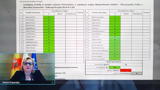 Sejmik Województwa Łódzkiego jednomyślnie przyjął stanowisko wobec agresji Federacji Rosyjskiej na Ukrainę