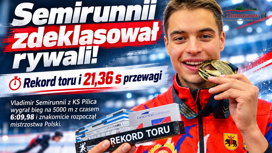 Semirunnii zdeklasował rywali na tomaszowskim lodzie. Rekord toru i ponad 21 sekund przewagi!