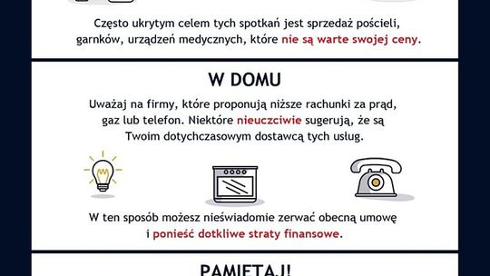 Seniorze, nie daj się oszukać