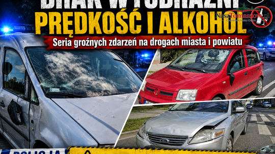 Seria groźnych zdarzeń na drogach powiatu. Policja apeluje o rozsądek
