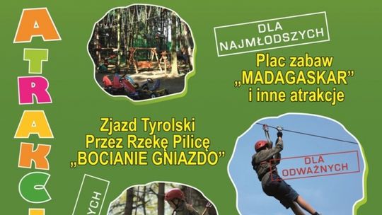 Sezon w Parku Linowym nad Pilica się rozkręca