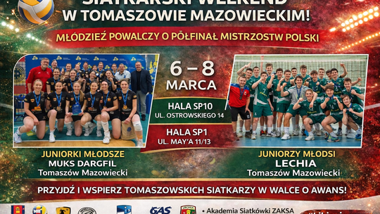 Siatkarski weekend w Tomaszowie. Młodzież powalczy o półfinał mistrzostw Polski
