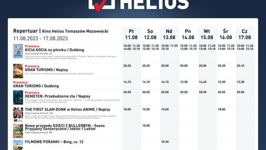 Sierpniowe nowości w kinach Helios