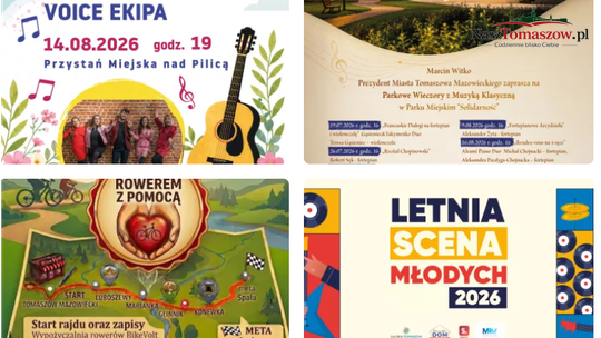Sierpniowy weekend w Tomaszowie i okolicy. Koncerty, folklor, rajd i rodzinne atrakcje