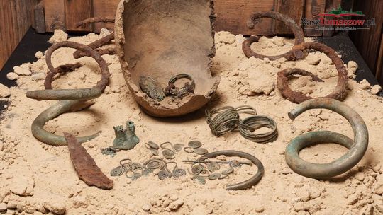 Skarb sprzed 2,5 tysiąca lat ze Spały trafił do muzeum. Archeolodzy: takiego odkrycia w regionie jeszcze nie było