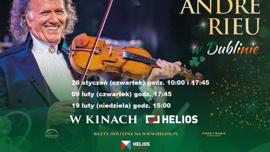 Słynny skrzypek 26 stycznia oraz 9 i 19 lutego znów zagra dla widzów kin Helios.