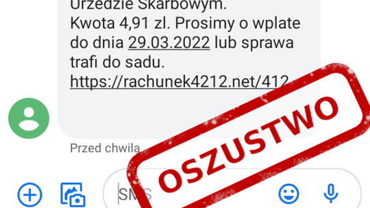 SMS ze Skarbówki? To fałszywka 