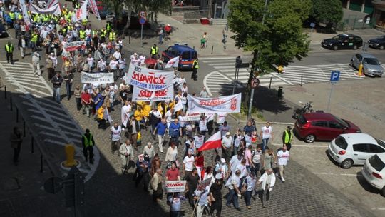'Solidarność' przed wielkim protestem
