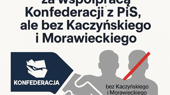Sondaż dla Onetu: 47,7 proc. za współpracą Konfederacji z PiS, ale bez Kaczyńskiego i Morawieckiego