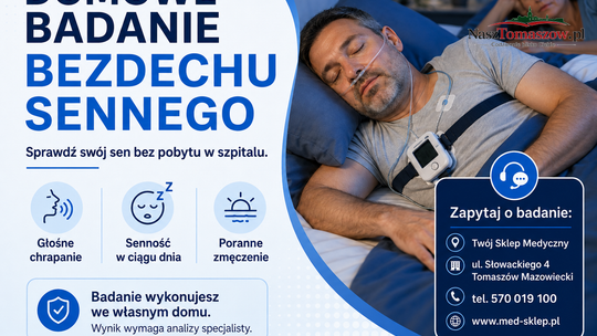 Śpisz osiem godzin, a rano jesteś wyczerpany? Bezdech senny można zbadać we własnym domu