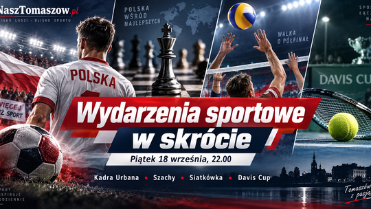 Sportowy piątek: nowe twarze u Urbana, Polacy mocni w szachach. W sobotę siatkówka i Puchar Davisa