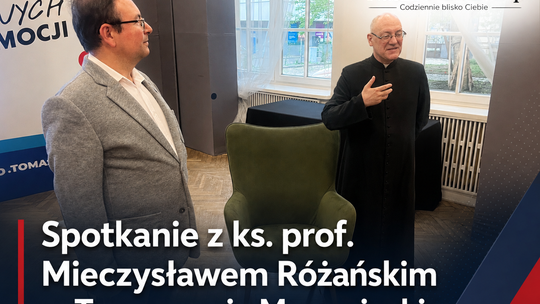 Spotkanie z ks. prof. Mieczysławem Różańskim w Tomaszowie Mazowieckim