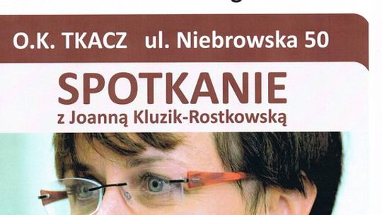Spotkanie z poseł Joanną Kluzik - Rostkowską