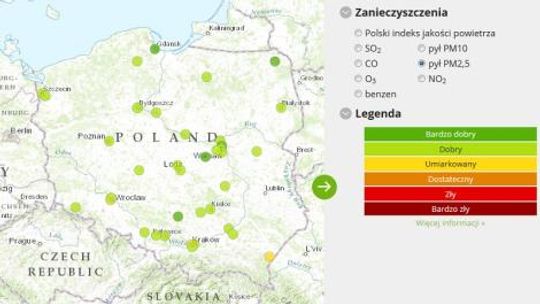 Sprawdź powietrze w swojej okolicy