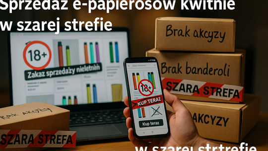 Sprzedaż e-papierosów kwitnie w szarej strefie