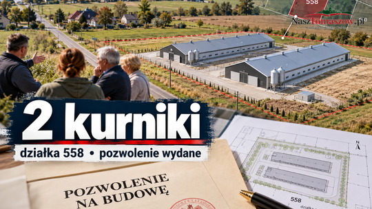 Starosta pozwolił na dwa kurniki w Twardej. Mieszkańcy chcieli zawieszenia postępowania