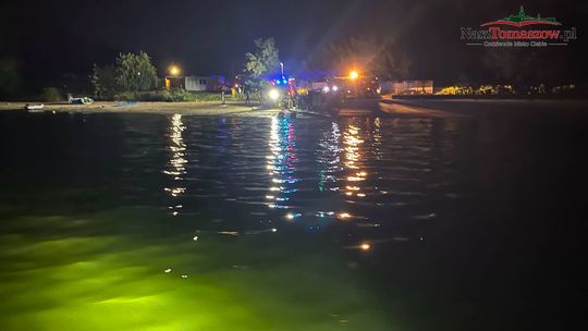 Sto osób szukało właściciela rzeczy pozostawionych nad Zalewem Sulejowskim. Akcję wstrzymano