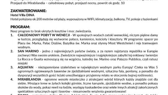 Stowarzyszenie Klub Nemo zaprasza młodzież na  obóz zagraniczny