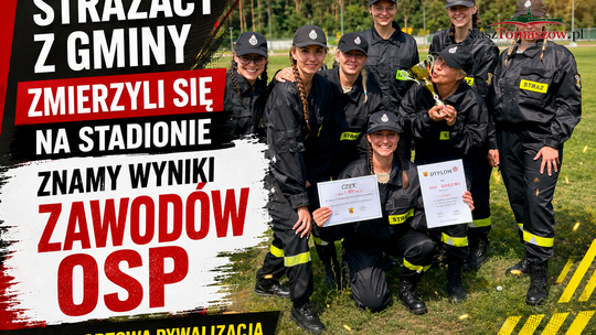 Strażacy z gminy zmierzyli się na stadionie. Znamy wyniki zawodów OSP